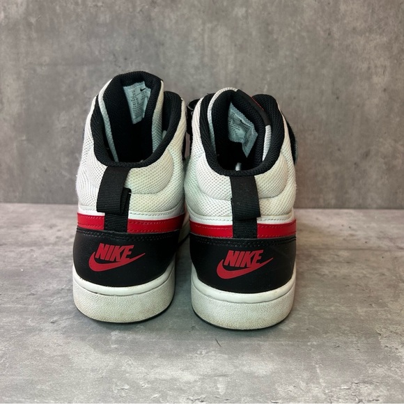 Nike Court Borough Mid 2 Sneakers CD7782-110 Womens sz 8.5 - white/red - Picture 4 of 6
